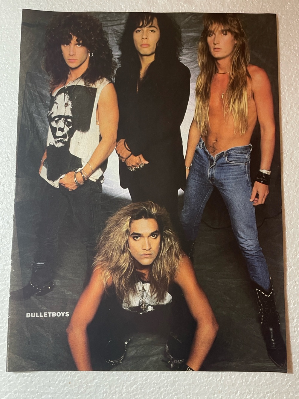 BulletBoys Band Pinup - Black, White, Denim